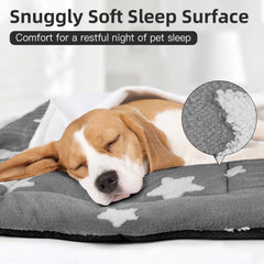 Mora Pets dog crate pad surface shown in a close-up detail.