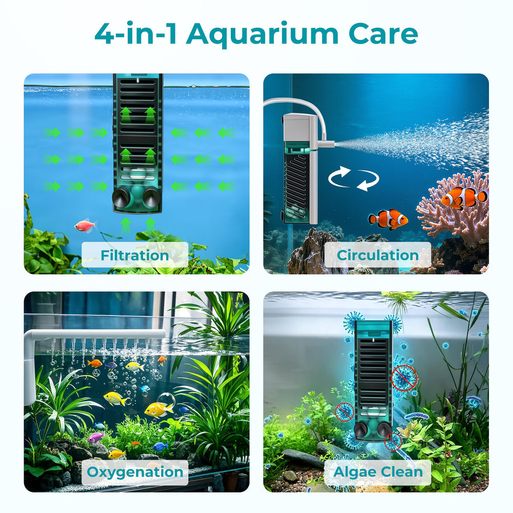 Morenynn small aquarium filter with its bio sponge media.