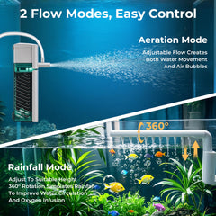 Morenynn small aquarium filter shown from a side angle.