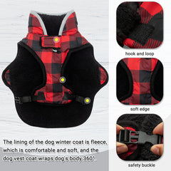 MOTZABO dog winter coat turtleneck shown around the neck.