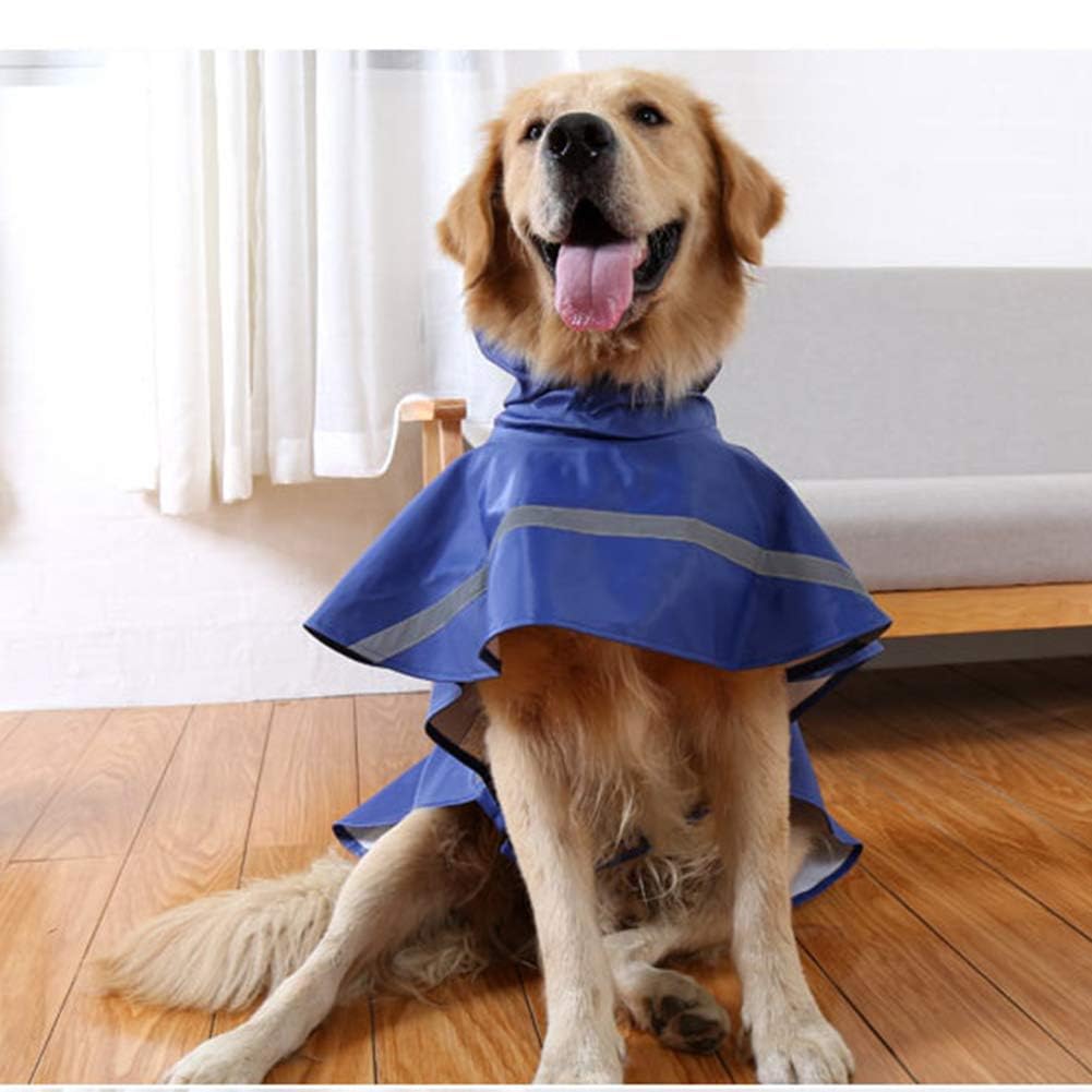 NACOCO dog raincoat detail showing its adjustable belly strap.