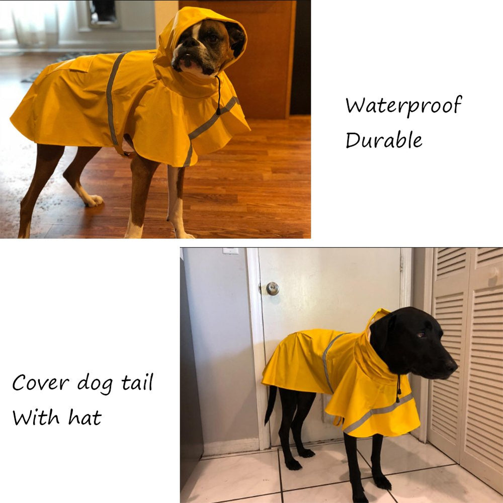 NACOCO size M dog raincoat in orange.