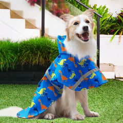NACOCO dog raincoat shown on a dog as outdoor rainwear.