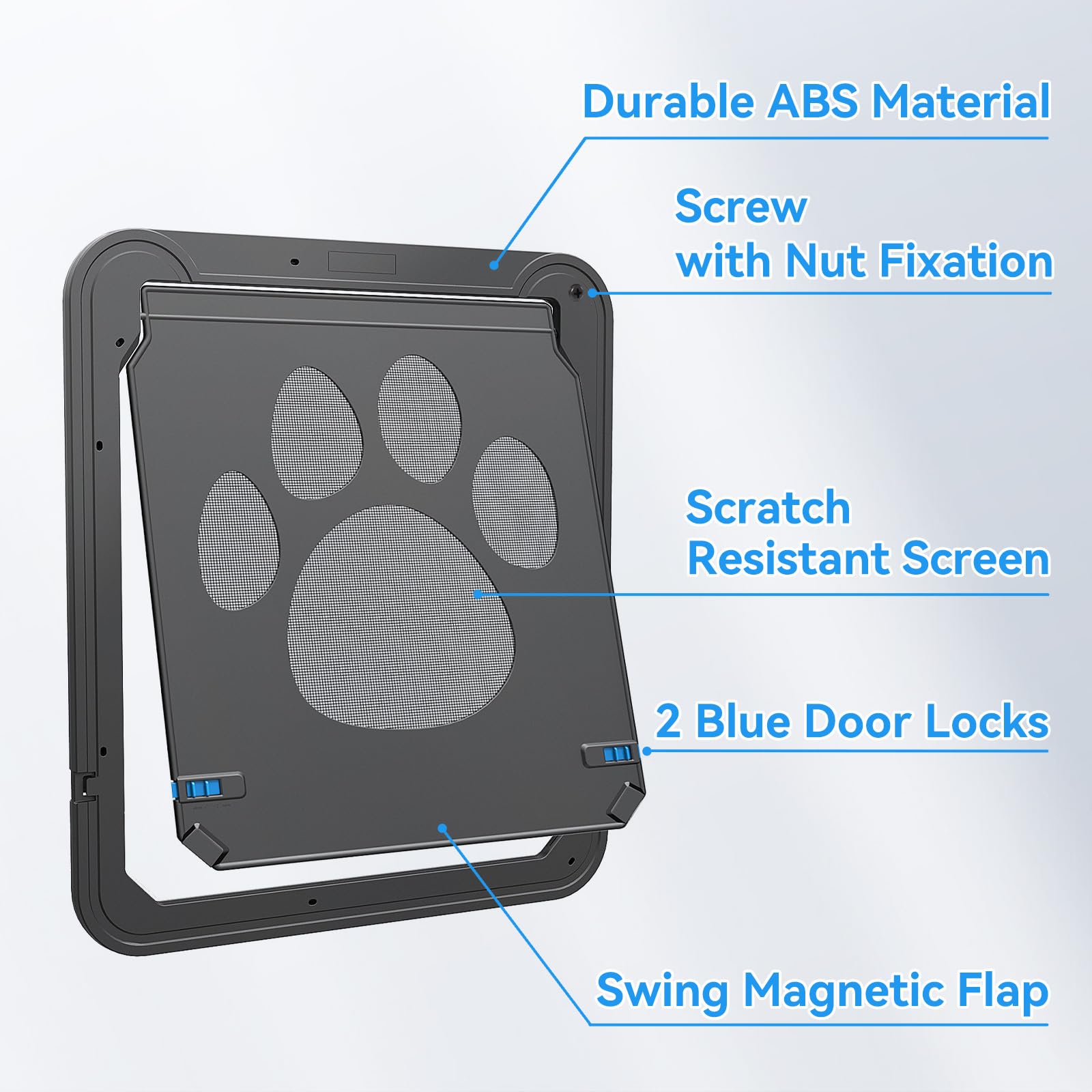 NAMSAN Cat Screen Door passage opening shown from the front.