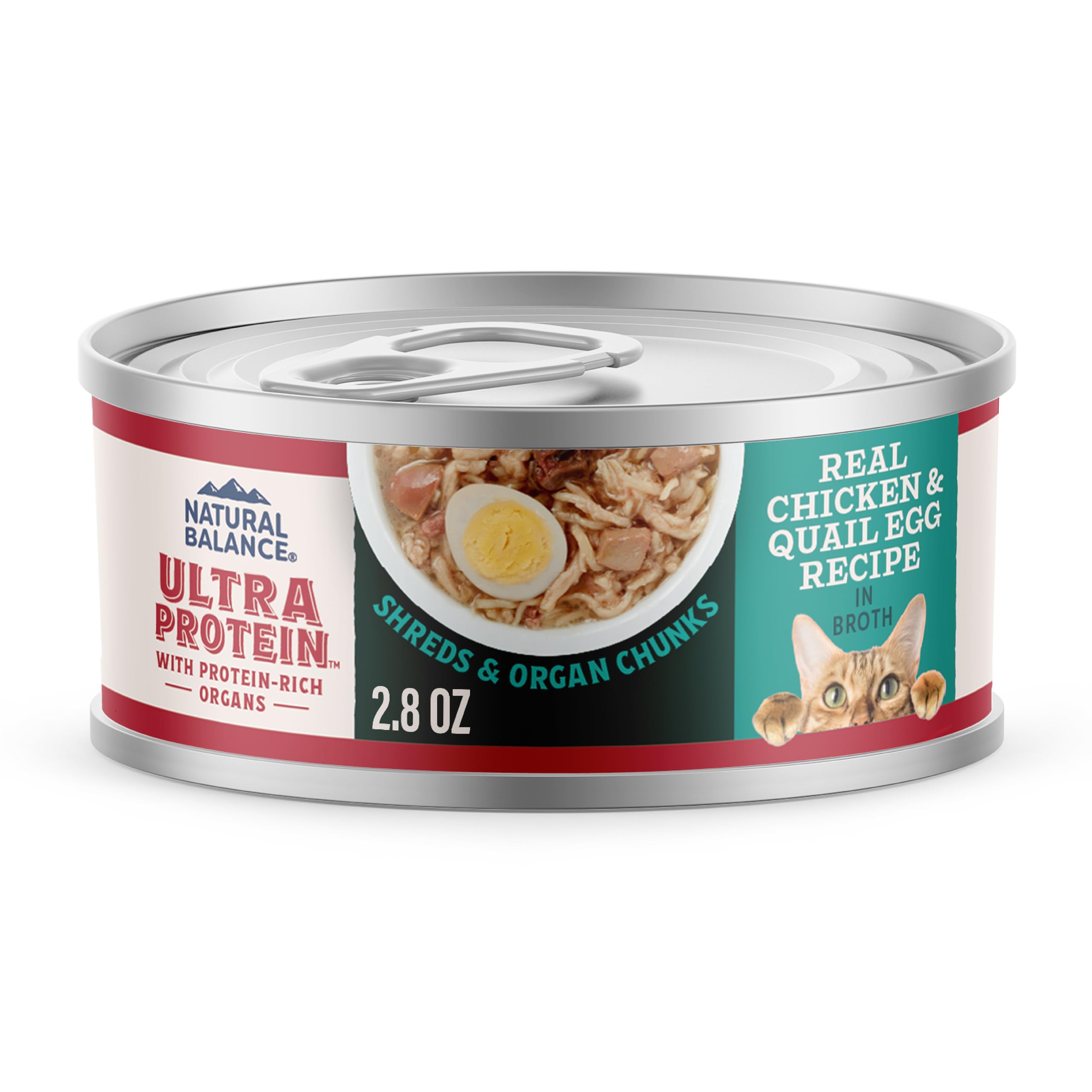 Natural Balance Ultra Protein cat food package shown from the front.
