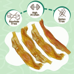 Nature Gnaws Beef Tendons close-up showing their thick, textured surface.