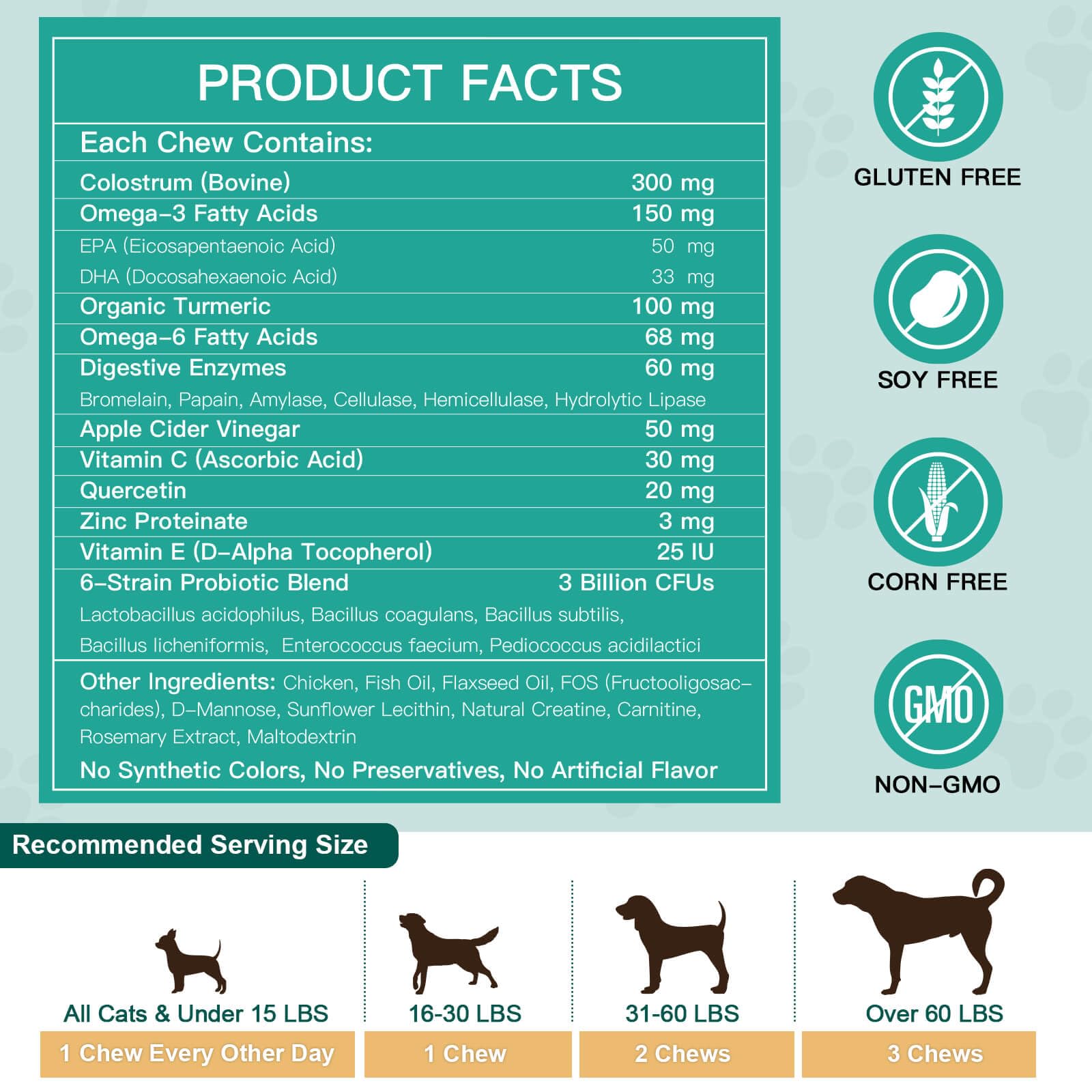 NATURE TARGET Dog Allergy Chews shown as a freeze-dried bite.