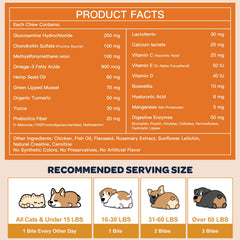 Bone wellness support featured with the NATURE TARGET dog joint supplement.