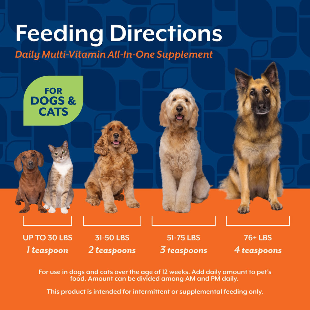 NaturVet All-in-One Cat & Dog Supplement shown from an alternate angle.