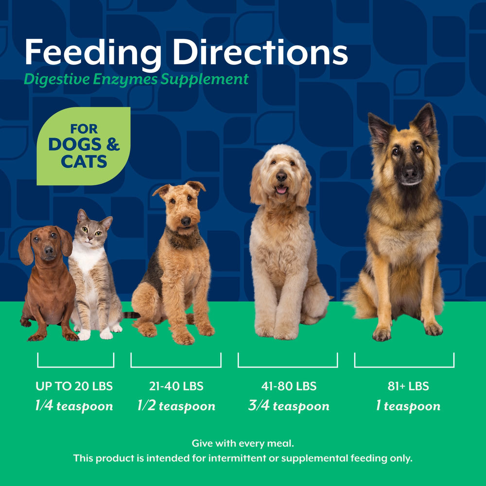 NaturVet Digestive Enzymes shown with a cat.