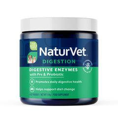 NaturVet Digestive Enzymes product shown from the front.