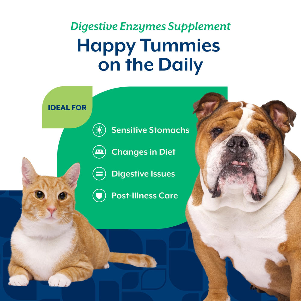 NaturVet Digestive Enzymes product shown from a side angle.