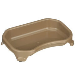 Neater Pet Brands Little Big Bowl shown from the front in its champagne color.