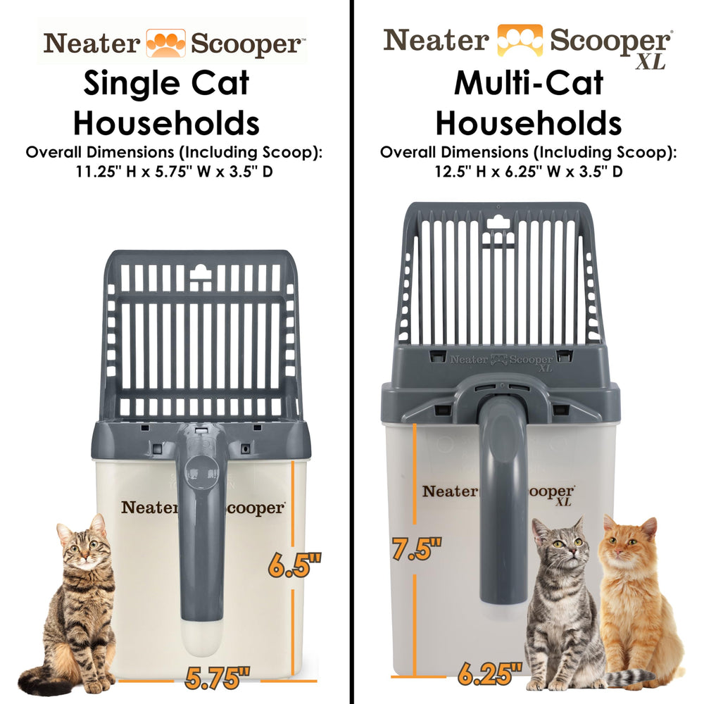 Neater Pet Brands Neater Scooper Standard scoop stored upside down inside its bin.
