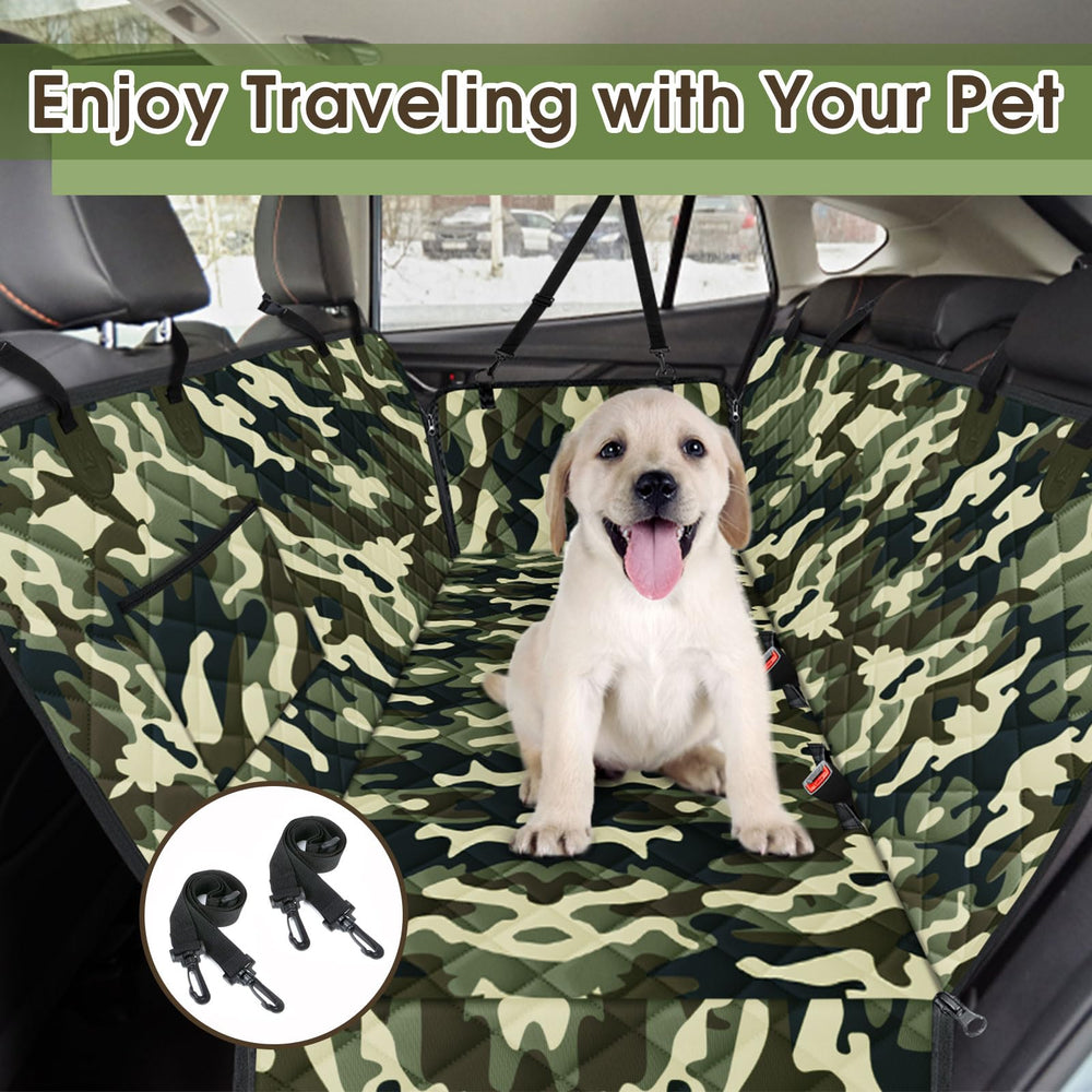 NECKORY dog car seat cover fully unfolded as a mat.
