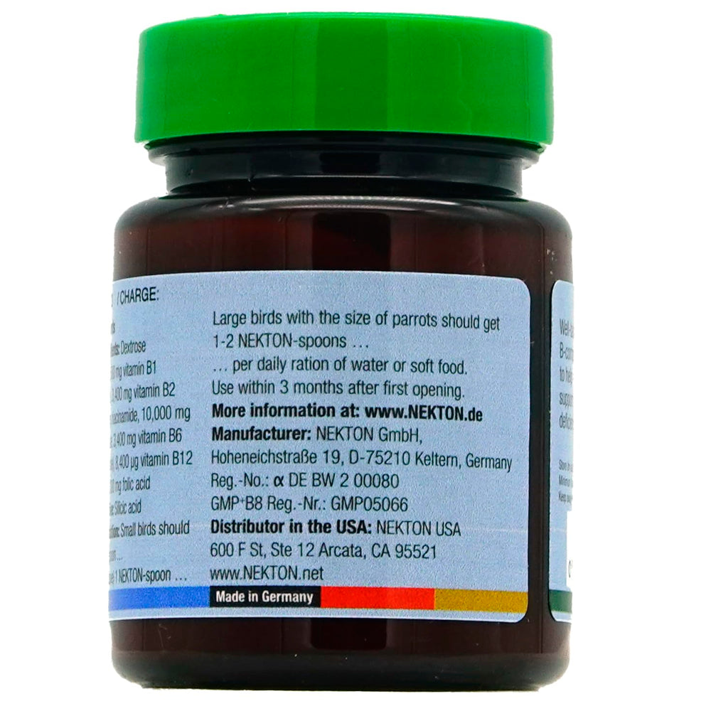 NEKTON B-Komplex bird supplement package shown from the side.