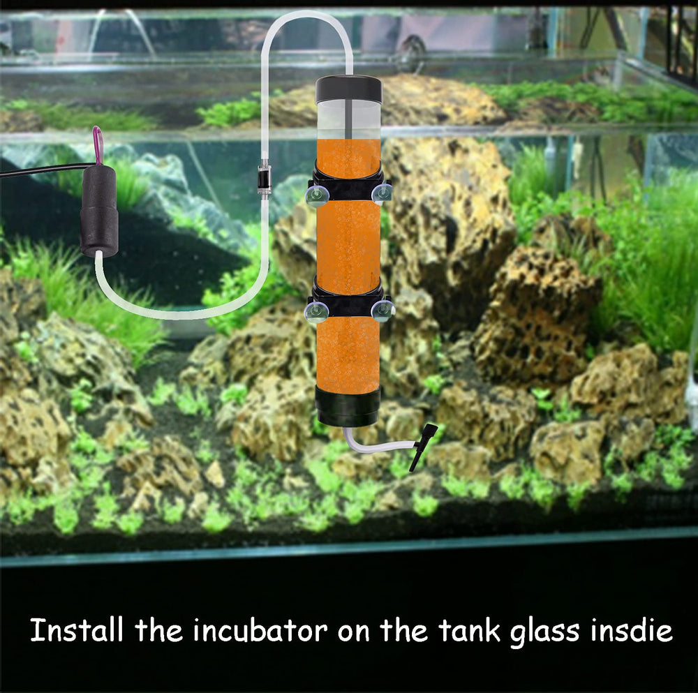 NestBasics brine shrimp hatchery kit showing the trim valve used to collect shrimp.