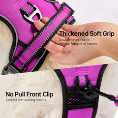 NESTROAD dog harness showing the adjustable shoulder and chest straps.