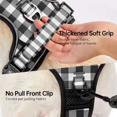 NESTROAD dog harness showing its adjustable shoulder and chest straps.