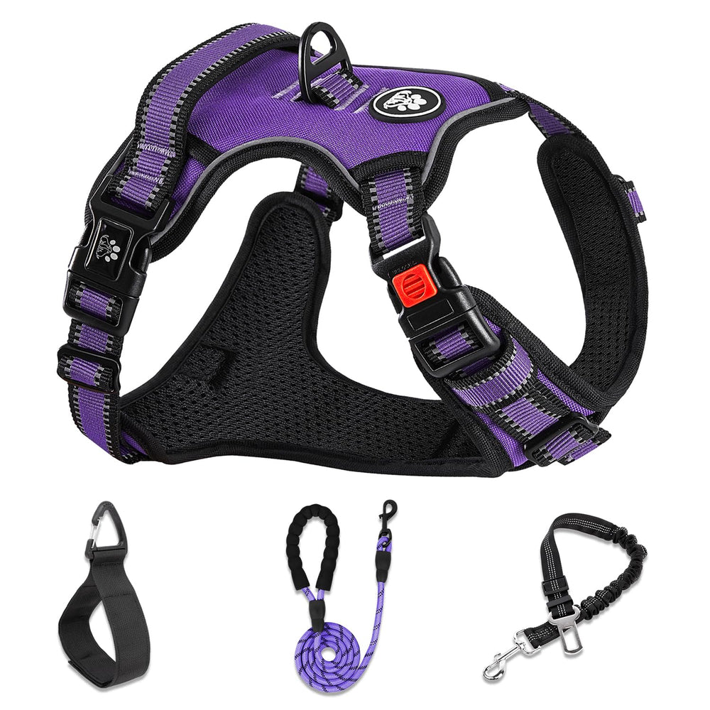 NESTROAD dog harness shown from the front as a reflective vest.