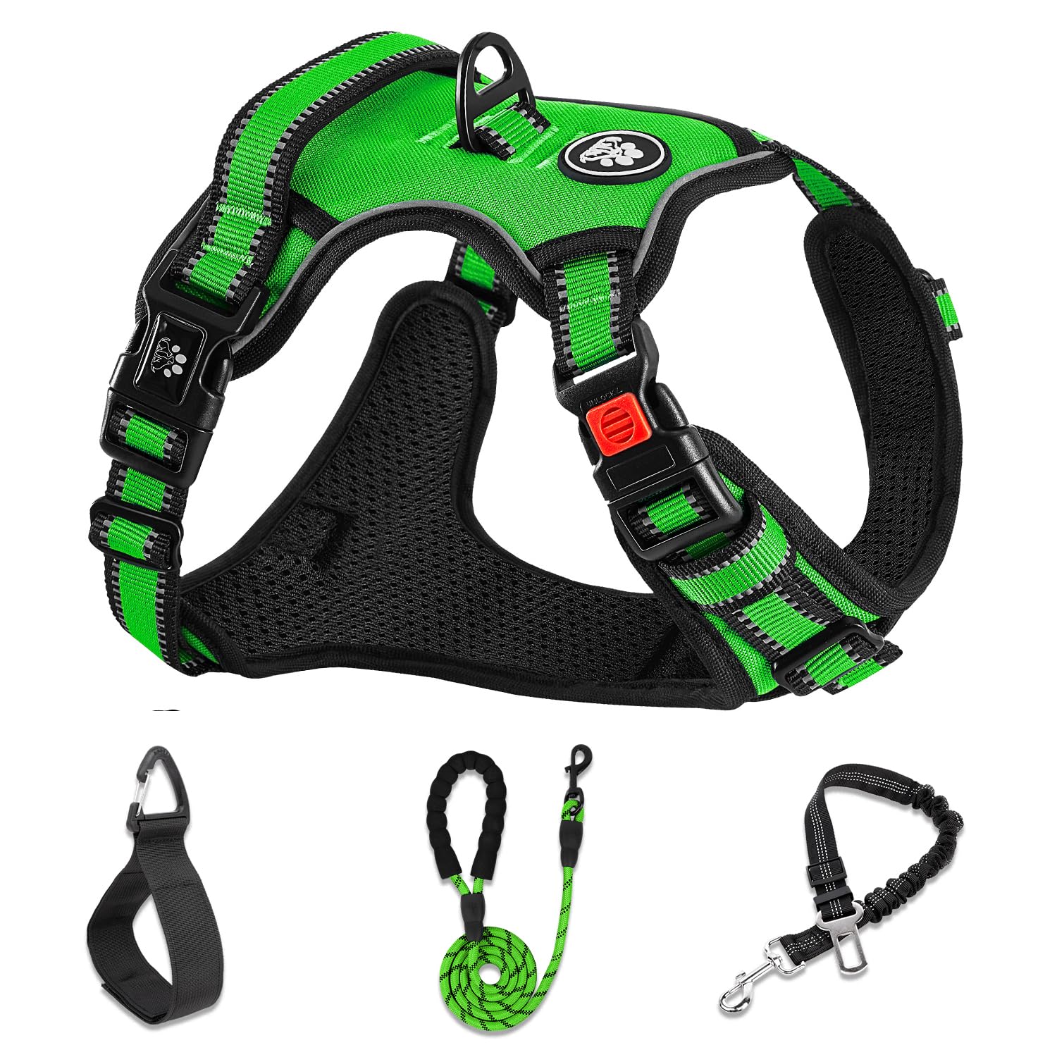 NESTROAD dog harness shown from the front.