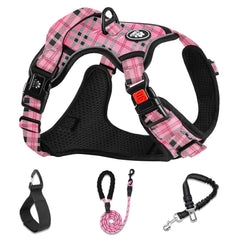 NESTROAD dog harness shown from the front to display its vest design.
