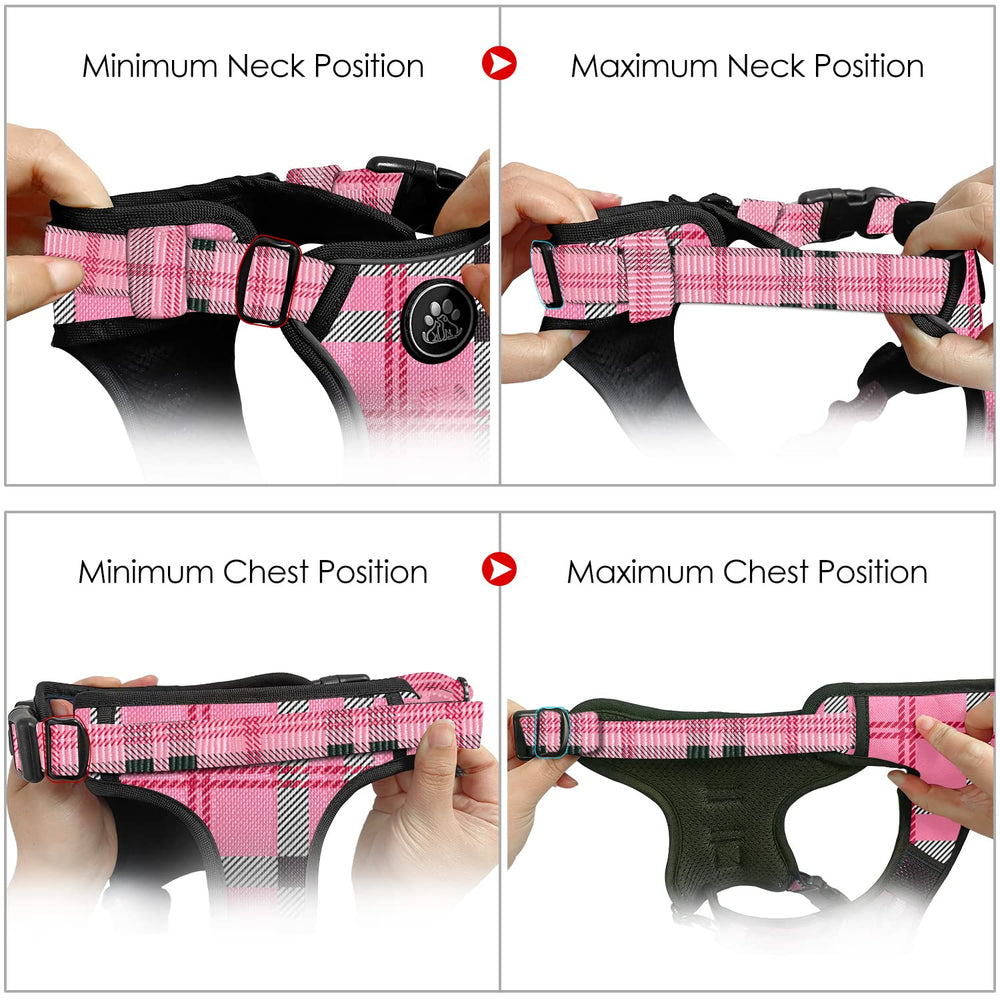 NESTROAD dog harness view highlighting the rear leash clip.