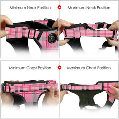 NESTROAD dog harness view highlighting the rear leash clip.