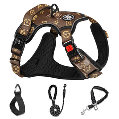 NESTROAD Reflective Dog Harness shown from the front.