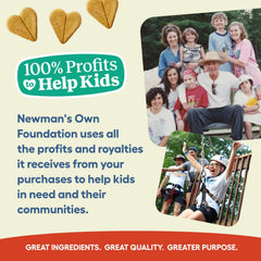 Newman's Own Dog Biscuits shown close up to highlight their crunchy texture.