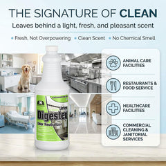 Nilodor urine enzymatic cleaner label shown in a close-up view.