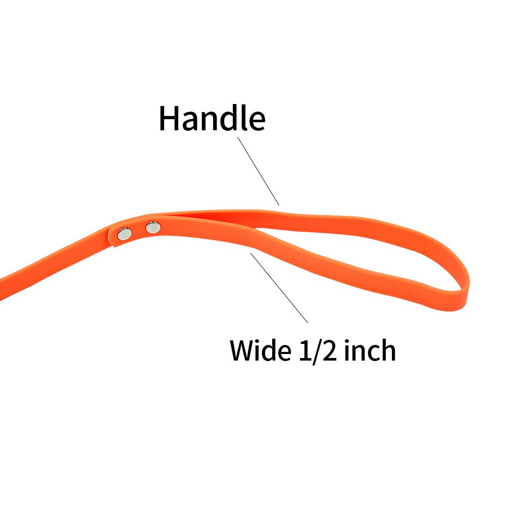 NIMBLE dog leash handle detail showing the rivet construction.