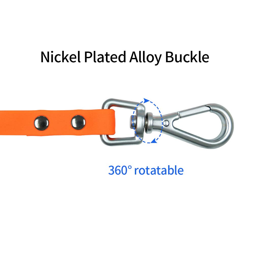 NIMBLE long dog leash shown in an outdoor training setting.