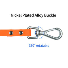 NIMBLE long dog leash shown in an outdoor training setting.