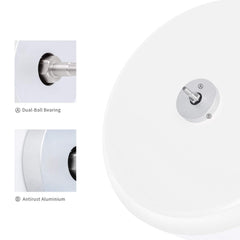 Adjustable height and solid base of the Niteangel hamster exercise wheel.