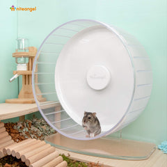 Niteangel hamster exercise wheel shown in side profile.