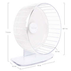 Wide running track on the Niteangel hamster exercise wheel.