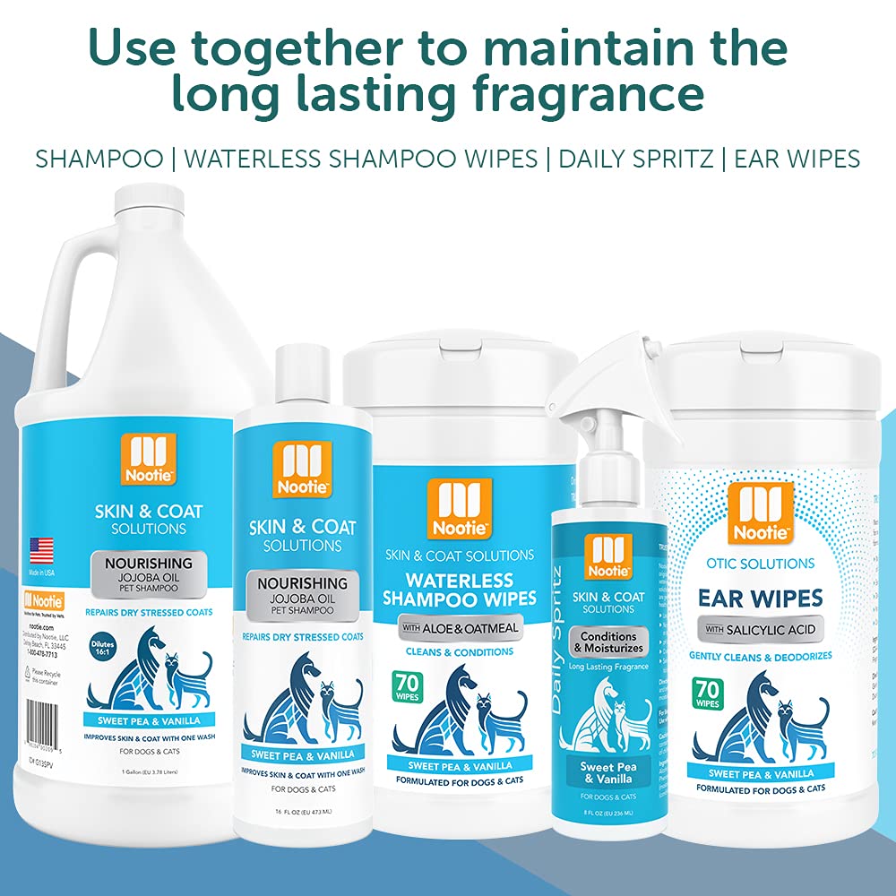 Nootie Pet Shampoo shown from an alternate angle.