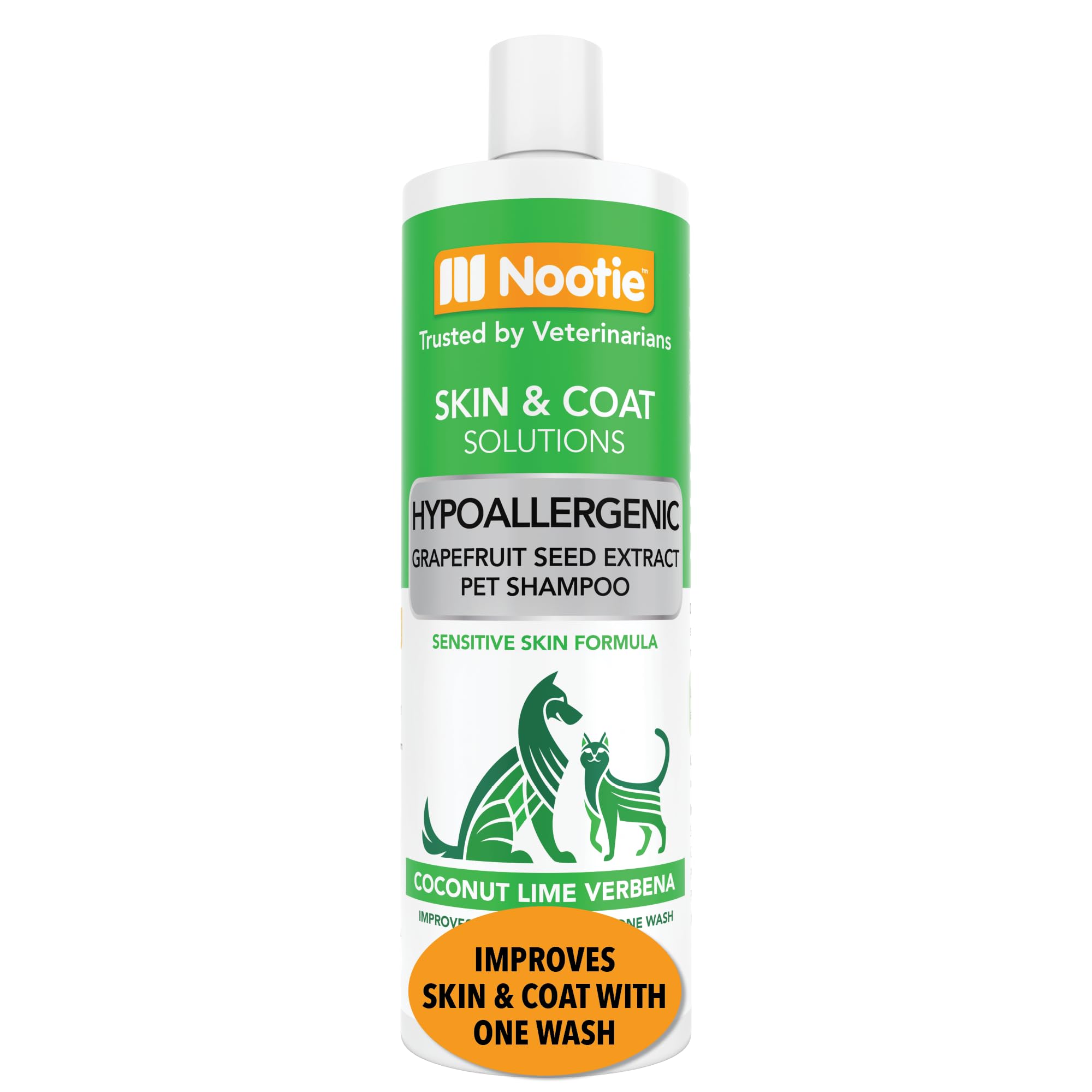 Nootie Pet Shampoo shown in a front-facing product view.