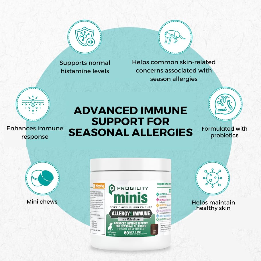 Nootie Progility Mini supplement chew shown to highlight its mini format.