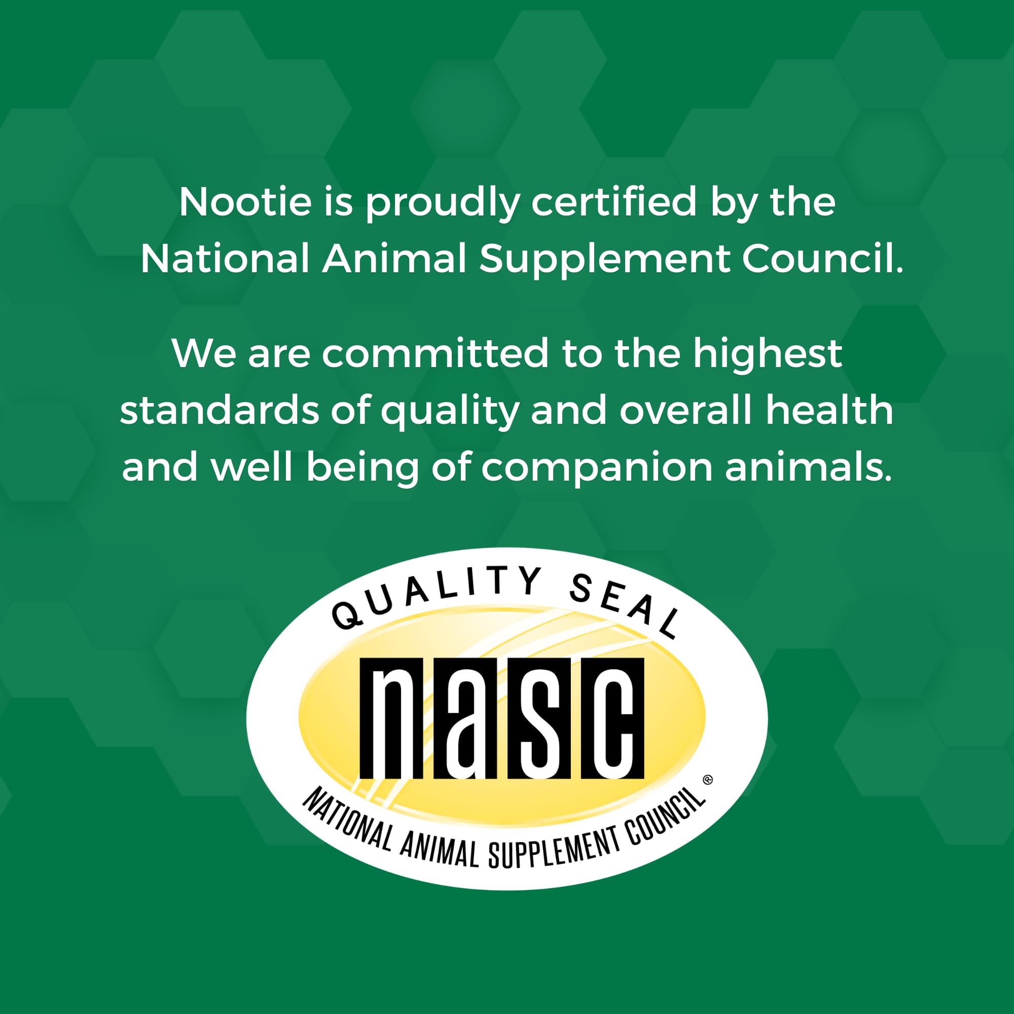 Nootie Progility Mini supplement shown being given to a dog.