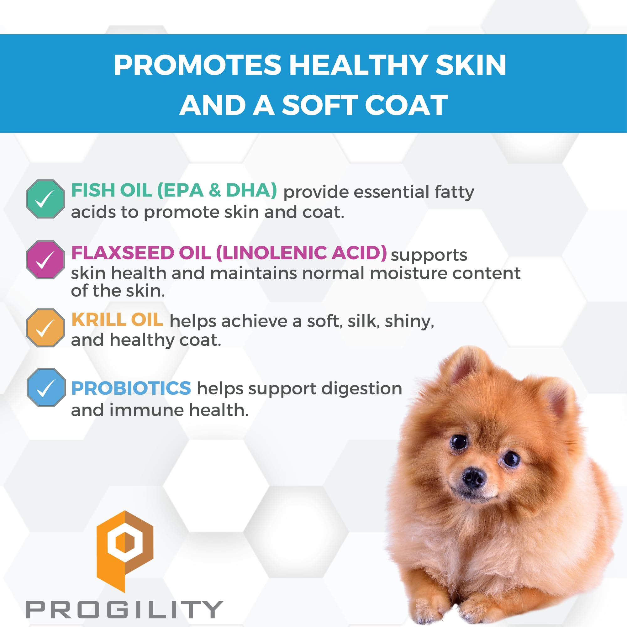 Nootie Progility Mini soft chew shown in a close-up detail.