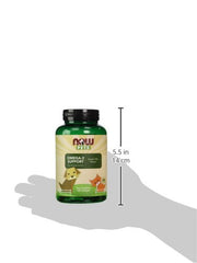 NOW Pet Health Omega 3 Supplement package with its label in close view.