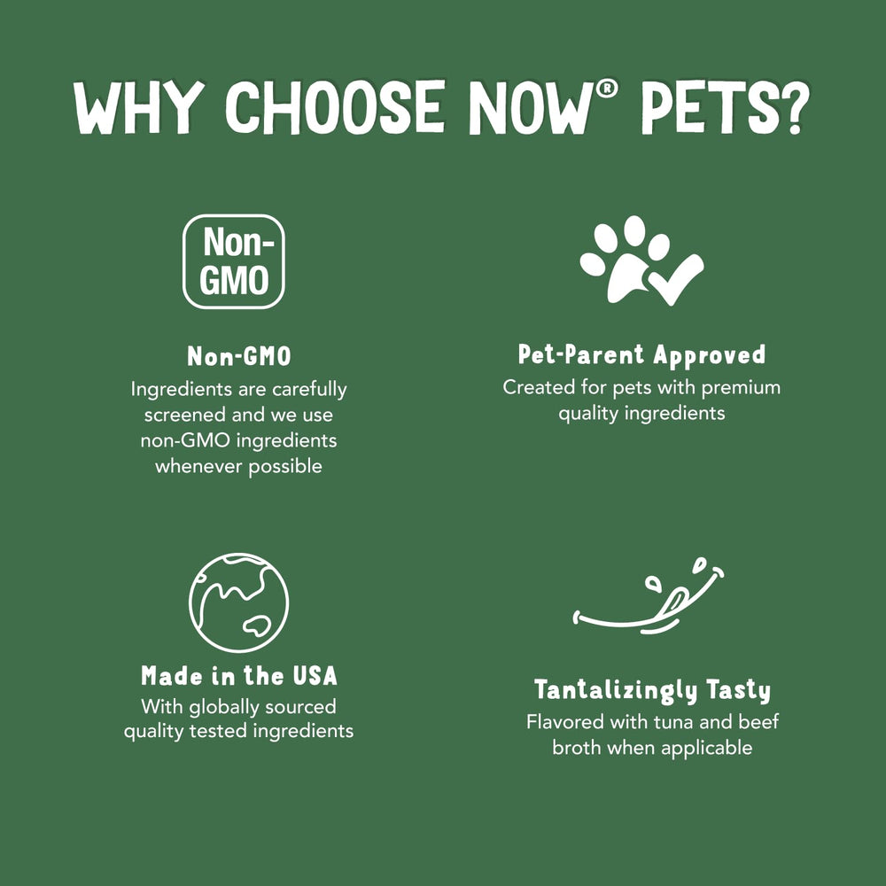 NOW Pets Immune Support pictured alongside a cat.