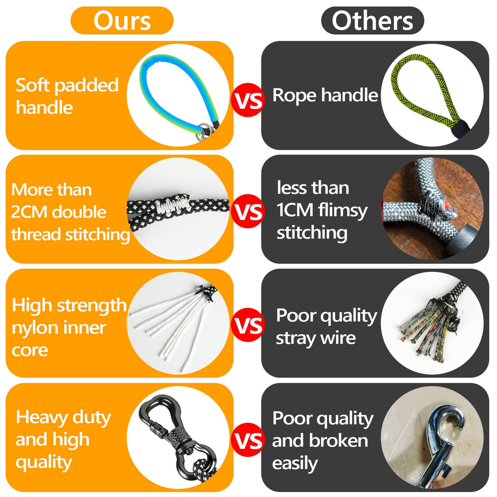 NTR 30FT training leash used for an outdoor dog training session.