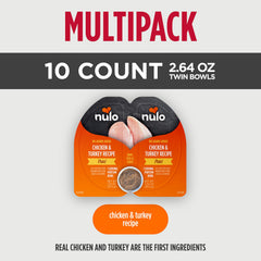 Nulo wet cat food nutrition details shown on the product packaging.
