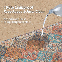 nunubaby washable dog pee pad close-up showing its absorbent surface.