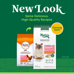 Nutro Sensitive Stomach dry cat food featuring real chicken as the #1 ingredient.