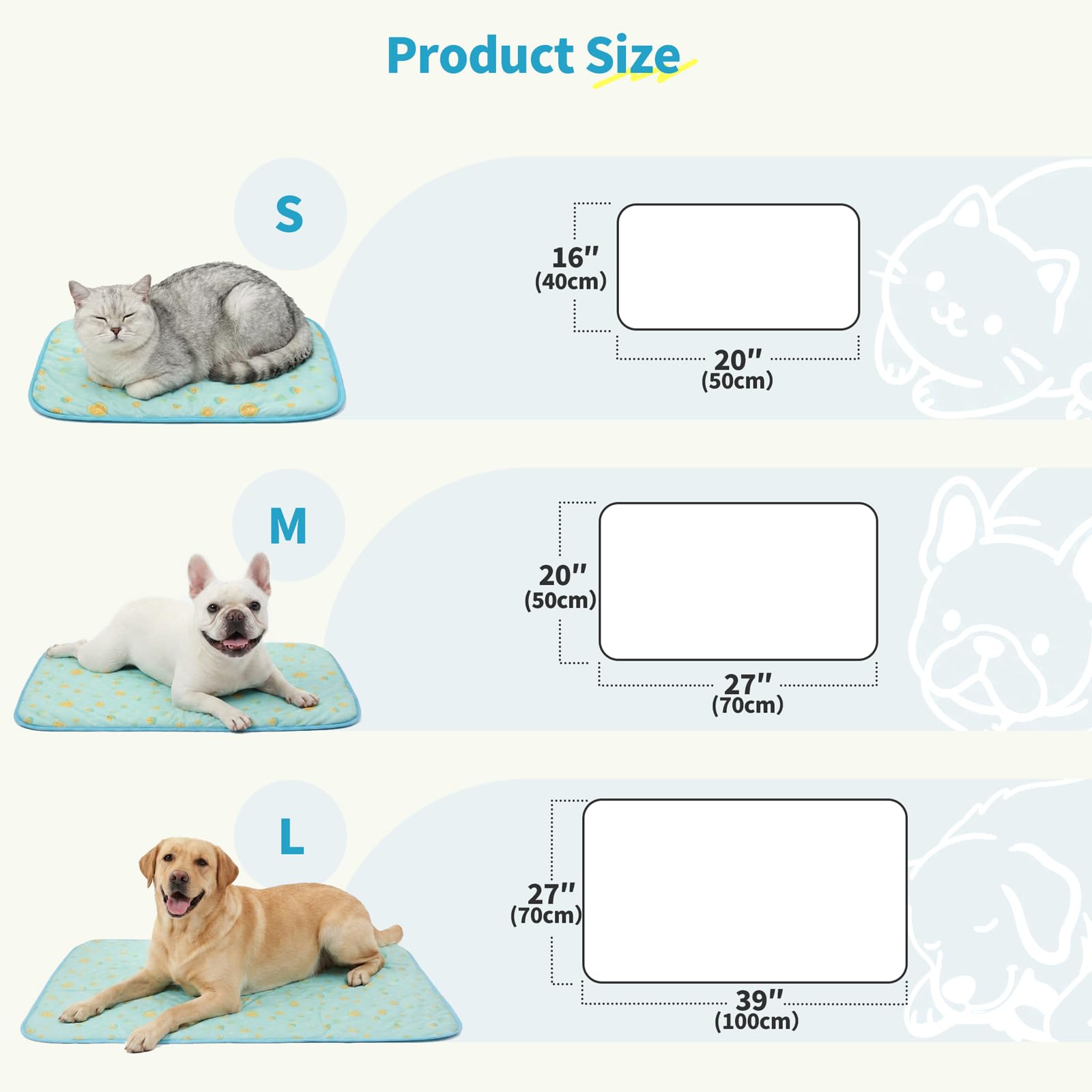 NWK pet cooling mat viewed underneath to show its breathable mesh base.