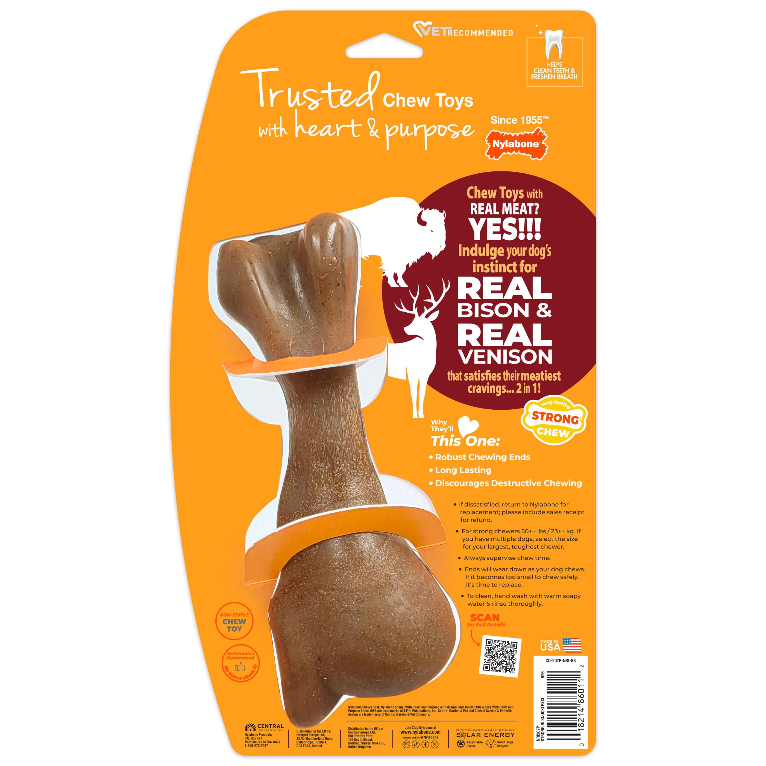 Nylabone Strong Chew Femur Bone dog toy for XX-Large dogs.